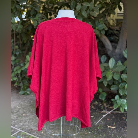 NWT Anne Klein floral sequined poncho - size L/XL - Picture 3 of 6